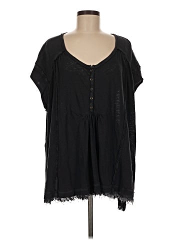 Free People Short Sleeve Henley (view 1)