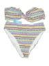 Popvil Hearts White Two Piece Swimsuit Size XL - photo 1