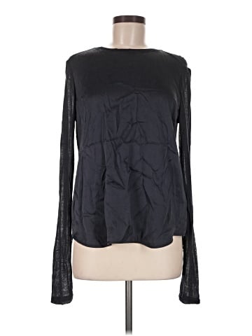Vince. Long Sleeve Silk Top (view 1)