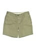J.Crew 100% Cotton Solid Green Khaki Shorts Size 2 - photo 1