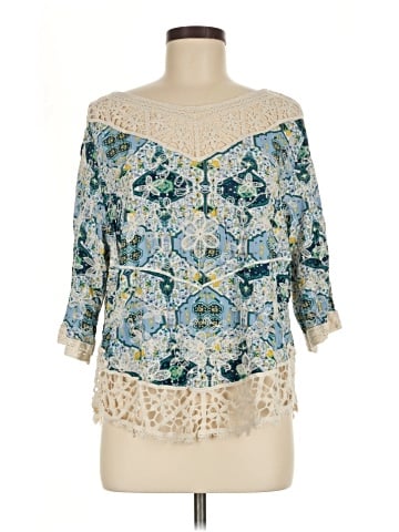 Solitaire 3/4 Sleeve Blouse (view 1)