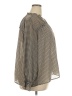 Violeta by Mango Houndstooth Brown Long Sleeve Blouse Size 22 - photo 4