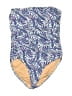 J.Crew Paisley Blue One Piece Swimsuit Size 8 - photo 1