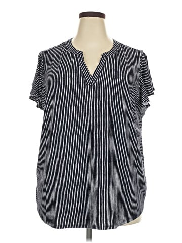 Adrianna Papell Short Sleeve Blouse (view 1)
