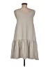 Free People Solid Gray Casual Dress Size M - photo 2