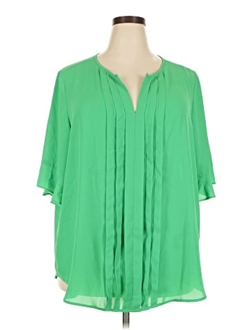 Roz & Ali Short Sleeve Blouse (view 1)