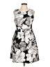Apt. 9 Graphic Black Cocktail Dress Size L - photo 1