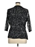 Coldwater Creek 100% Polyester Black 3/4 Sleeve Blouse Size 1X - photo 2