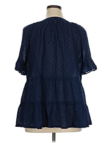 Crown & Ivy Short Sleeve Blouse (view 2)