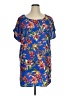 Chances R 100% Polyester Blue Short Sleeve Blouse Size XL - photo 1