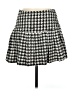 Shein 100% Polyester Houndstooth Gray Casual Skirt Size 6 - photo 2