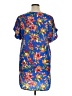 Chances R 100% Polyester Blue Short Sleeve Blouse Size XL - photo 2
