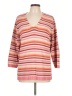 White Stag Stripes Pink Pullover Sweater Size L (estimated) - photo 1