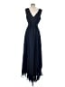 Eliza J 100% Polyester Solid Blue Cocktail Dress Size 4 - photo 2