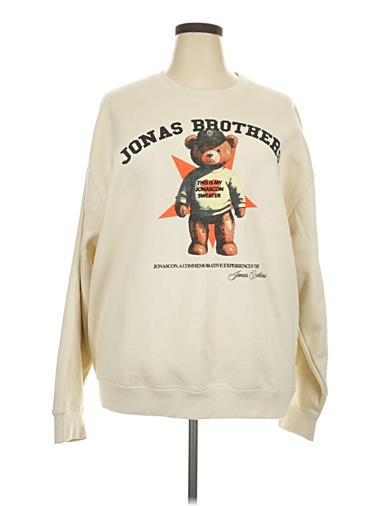Pre-owned Assorted Brands Sweatshirt In Ivory