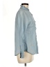 Gap 100% Cotton Blue Long Sleeve Button-Down Shirt Size Med Petite - photo 4