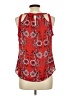 Candie's 100% Polyester Red Sleeveless Blouse Size L - photo 2