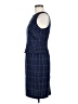 DKNY 100% Polyester Tweed Blue Cocktail Dress Size M (estimated) - photo 5