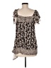 Apt. 9 100% Polyester Brown Short Sleeve Blouse Size M - photo 2