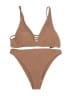 Gianni Bini Solid Tan Two Piece Swimsuit Size L - photo 1