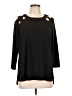 Jones Studio Black 3/4 Sleeve Top Size L - photo 1