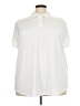 Tek Gear 100% Polyester Ivory Short Sleeve Blouse Size 3X - photo 1