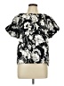 Luxology Black Short Sleeve Blouse Size L - photo 1