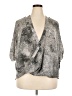 Apt. 9 100% Polyester Metallic Silver 3/4 Sleeve Blouse Size 3X - photo 1