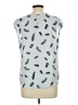 Candie's Silver Sleeveless Blouse Size L - photo 2