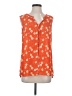 CAbi 100% Polyester Orange Sleeveless Blouse Size S - photo 1