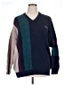 IZOD 100% Cotton Color Block Blue Pullover Sweater Size XL - photo 1