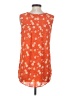 CAbi 100% Polyester Orange Sleeveless Blouse Size S - photo 2