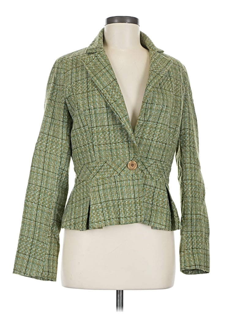 Pre-owned Twenty One Blazer Jacket In Green