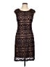 Connected Apparel Brown Cocktail Dress Size 10 - photo 1