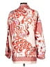 Zara 100% Polyester Paisley Orange Long Sleeve Blouse Size L - photo 2