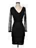 H&M 100% Polyester Solid Black Cocktail Dress Size XS - photo 1