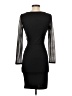 H&M 100% Polyester Solid Black Cocktail Dress Size XS - photo 2