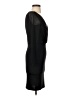 H&M 100% Polyester Solid Black Cocktail Dress Size XS - photo 4
