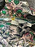 Boden 100% Viscose Floral Green 3/4 Sleeve Blouse Size 14 - photo 7