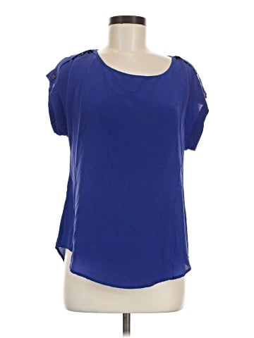 Daniel Rainn Short Sleeve Silk Top (view 1)
