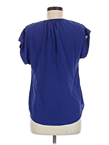 Daniel Rainn Short Sleeve Silk Top (view 2)