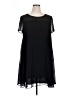 DKNY 100% Polyester Solid Black Casual Dress Size XL (estimated) - photo 1