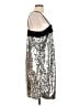 Open Edit 100% Polyester Metallic Silver Cocktail Dress Size L - photo 4