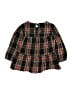 Crewcuts 100% Cotton Plaid Green 3/4 Sleeve Blouse Size 10 - photo 2