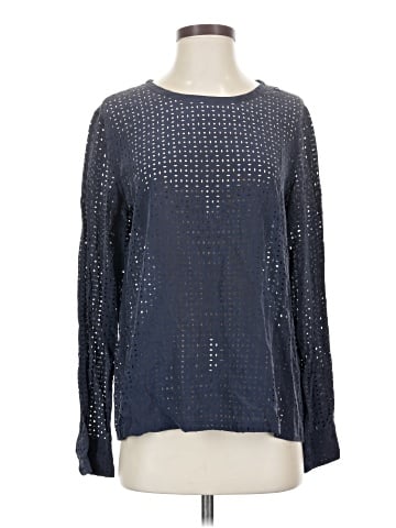 Equipment Long Sleeve Silk Top (view 1)
