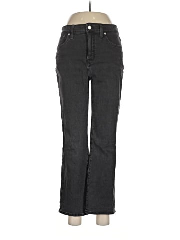 Madewell Curvy Kick Out Crop Jeans in Starkey Wash (view 1)