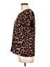 Unbranded 100% Polyester Animal Print Brown Short Sleeve Blouse Size L - photo 5