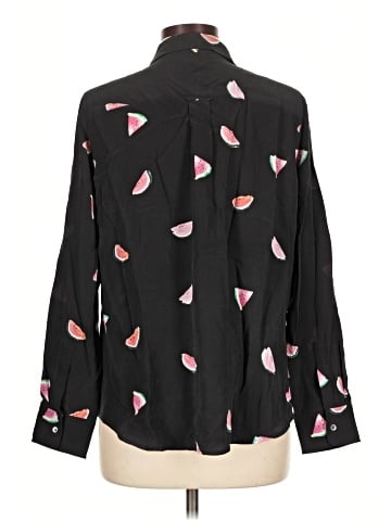 Rails Long Sleeve Silk Top (view 2)