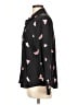 Rails 100% Silk Hearts Black Long Sleeve Silk Top Size L - photo 5