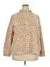 Ann Taylor LOFT Animal Print Tan Turtleneck Sweater Size 20 - photo 1